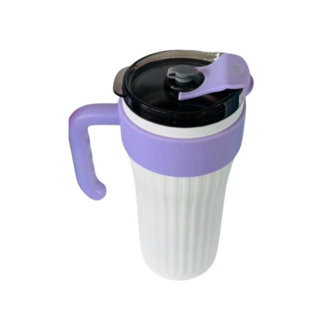 800ml Premium Insulated Tumbler Mug with Handle & Flip Lid – Keeps Hot/Cold 12+ Hours